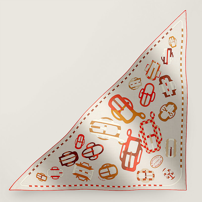 Bouclerie Moderne en Casaques giant triangle - Beige | Hermès Canada